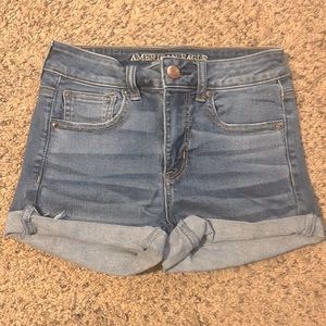 Light jean shorts